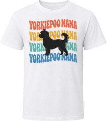 Yorkiepoo Mama Retro Repeat T Shirt