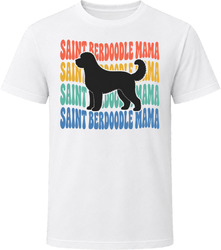 Saint Berdoodle Mama Retro Repeat T Shirt