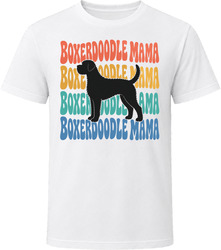 Boxerdoodle Mama Retro Repeat T Shirt