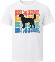 Irish Doodle Mama Retro Repeat T Shirt