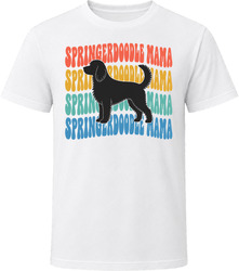Springerdoodle Mama Retro Repeat T Shirt Springerdoodle Mama Retro Repeat T Shirt
