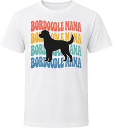 Bordoodle Mama Retro Repeat T Shirt Bordoodle Mama Retro Repeat T Shirt