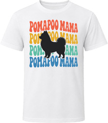 Pomapoo Mama Retro Repeat T Shirt