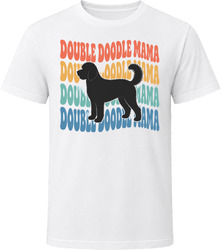 Double Doodle Mama Retro Repeat T Shirt Double Doodle Mama Retro Repeat T Shirt