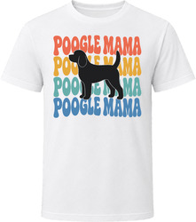 Poogle Mama Retro Repeat T Shirt Poogle Mama Retro Repeat T Shirt