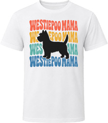 Westiepoo Mama Retro Repeat T Shirt