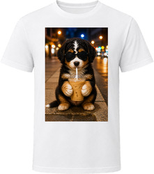 Bernedoodle Iced Coffee Photo T Shirt