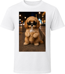 Cavapoo Iced Coffee Photo T Shirt