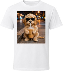 Cockapoo Iced Coffee Photo T Shirt