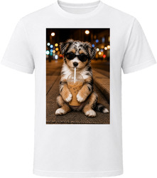 Aussiedoodle Iced Coffee Photo T Shirt