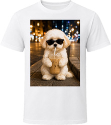 Maltipoo Iced Coffee Photo T Shirt