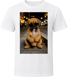 Boxerdoodle Iced Coffee Photo T Shirt Boxerdoodle Iced Coffee Photo T Shirt
