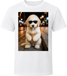 Pyredoodle Iced Coffee Photo T Shirt Pyredoodle Iced Coffee Photo T Shirt