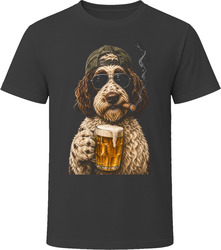 Springerdoodle Dog With Beer and Cigar Funny Doodle Lover Gift T Shirt Springerdoodle Dog With Beer and Cigar Funny Doodle Lover Gift T Shirt