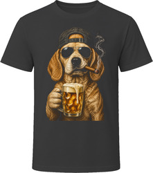 Poogle Dog With Beer and Cigar Doodle Dad Beer Lover Gift T Shirt Poogle Dog With Beer and Cigar Doodle Dad Beer Lover Gift T Shirt