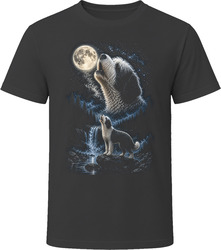 Sheepadoodle Dog Howling at the Moon T Shirt Sheepadoodle Dog Howling at the Moon T Shirt