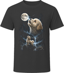 Shihpoo Doodle Dog Howling at the Moon T Shirt Shihpoo Doodle Dog Howling at the Moon T Shirt