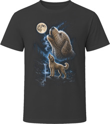 Whoodle Doodle Dog Howling at the Moon T Shirt Whoodle Doodle Dog Howling at the Moon T Shirt