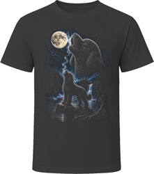 Newfypoo Doodle Dog Howling at the Moon T Shirt Newfypoo Doodle Dog Howling at the Moon T Shirt