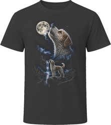Jackapoo Doodle Dog Howling at the Moon T Shirt Jackapoo Doodle Dog Howling at the Moon T Shirt