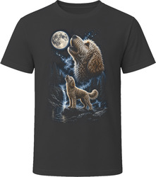Double Doodle Dog Howling at the Moon T Shirt Double Doodle Dog Howling at the Moon T Shirt