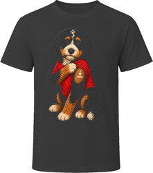 Bernedoodle Dog I Love Mom Tattoo Cute Doodle Dad Gift T Shirt