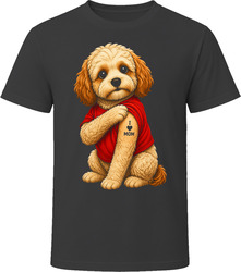 Shihpoo Dog I Love Mom Tattoo Dog Mom Gift T Shirt