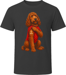 Irish Doodle Dog I Love Mom Tattoo Cute Doodle Dad Gift T Shirt