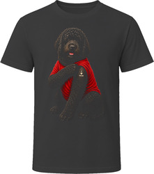 Newfypoo Dog I Love Mom Tattoo Vintage Doodle Lover Tee T Shirt