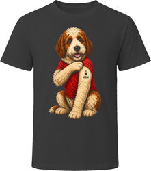 Saint Berdoodle Dog I Love Mom Tattoo Dog Mom Gift T Shirt