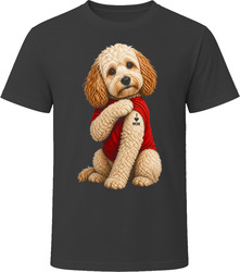 Havapoo Dog I Love Mom Tattoo Vintage Doodle Lover Tee T Shirt