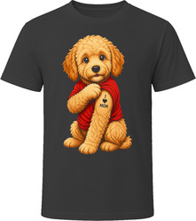 Mini Goldendoodle Dog I Love Mom Tattoo Funny Doodle Lover Gift T Shirt