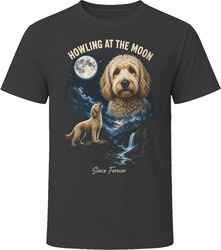 Cream Labradoodle Doodle Dog Howling at the Moon Since Forever T-Shirt Cream Labradoodle Doodle Dog Howling at the Moon Since Forever T-Shirt