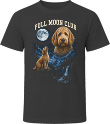Apricot Labradoodle Doodle Dog Full Moon Club Howling at the Moon T-Shirt Apricot Labradoodle Doodle Dog Full Moon Club Howling at the Moon T-Shirt