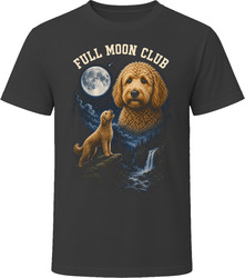 Apricot Goldendoodle Doodle Dog Full Moon Club Howling at the Moon T-Shirt Apricot Goldendoodle Doodle Dog Full Moon Club Howling at the Moon T-Shirt