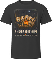 Parti Goldendoodle Doorbell Cam Halloween Dog Mom T Shirt