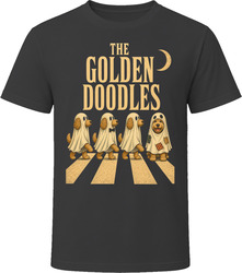 Golden Doodles Ghost Crosswalk Halloween Doodle Owner Gift T Shirt