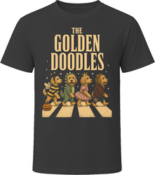 Golden Doodles Halloween Night Walk Cute Doodle Mama Gift T Shirt