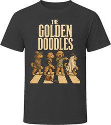 Golden Doodles Spooky Season Crosswalk Funny Doodle Squad Gift T T Shirt