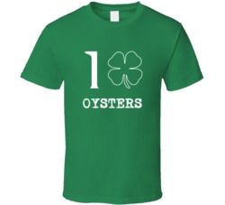 I Love Oysters Irish Food St Patrick S Day T Shirt