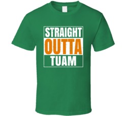 Tuam City Town Irish Ireland St Patrick's Day Straight Outta Compton T