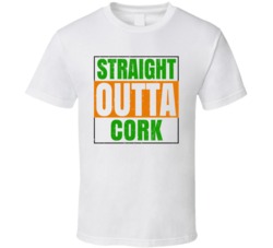 Cork Town City Irish Ireland St Patrick's Straight Outta Compton T Shi