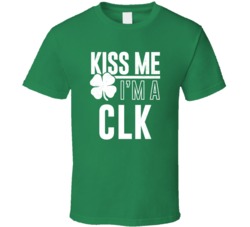 Clk Kiss Me Im Irish Parody Custom Last Name St Patricks Day T Shirt