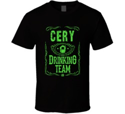 Cery Irish Drinking Team Whiskey Beer Custom Last Name St Patricks Day