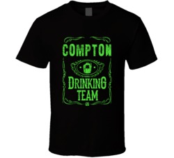Compton Irish Drinking Team Whiskey Beer Custom Last Name St Patricks 