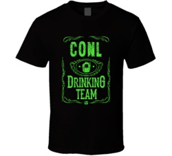 Conl Irish Drinking Team Whiskey Beer Custom Last Name St Patricks Day