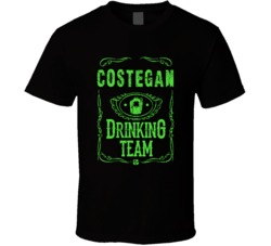Costegan Irish Drinking Team Whiskey Beer Custom Last Name St Patricks