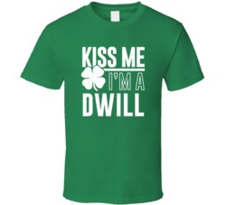 Dwill Kiss Me Im Irish Parody Custom Last Name St Patricks Day T Shirt