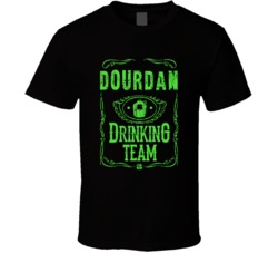 Dourdan Irish Drinking Team Whiskey Beer Custom Last Name St Patricks 
