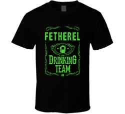 Fetherel Irish Drinking Team Whiskey Beer Custom Last Name St Patricks
